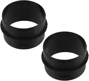 STOBAZA 2pcs Heater Connection Pipe Car Air Vent Outlet Connector for Caravan Heater Vent Adapter Car Dryer Vent Adapter Parking Heater Air Duct Car Heater Duct Adapter Plastic Black