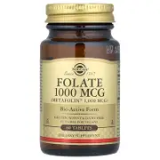 Solgar, Folate, 1,000 mcg, 60 Tablets