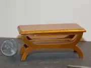 Dollhouse Miniature Coffee Table Walnut 1:12 one inch scale N57 Dollys Gallery