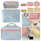 Large Storage Organizer Flower Printed Toiletry Handbag Makeup Bag Women Girls