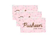 3x Pusheen And Friends Character Themed Flat Pencil stationery Case Pink