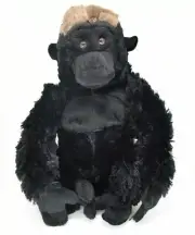 Gorilla, Silverback, Stuffed Animal Toy, Educational, Plush Realistic 12" F906