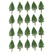 Model Trees Artificial Pine Trees Train Railway 20pcs Architecture Model