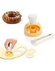 2 Pack Donut Cake Mould, 3 inch DIY Doughnut Cutter Biscuit Stamp Mould Desse...