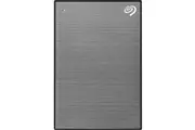 Seagate One Touch 5TB Portable External HDD - Space Grey with Rescue Data