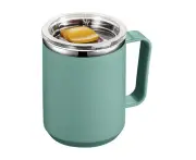 401-500ml 304 Stainless Steel Portable Mug Coffee Cup with Lid Leakproof Thermos Drink Bottle