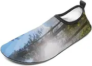 [BTCOWZRV] Water Shoes for Women Men National Parks Sunshine Trees Water Sports Shoes Slip-on Breathable Lightweight Athletic Aqua Sock