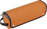 [sanluoli] Hair Tool Travel Bag with Iron Mat Portable Hair Styling Tool Organizer Chocolate Solid Color Pure Plain Terracotta Travel Bag for Hair Tools