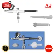 Gravity Dual-Action Mini Airbrush Paint Set - Nail Makeup Tattoo Car DIY Tool