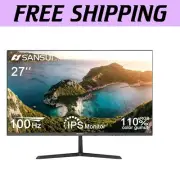 Motion-Smooth 27 Inch HDMI Monitor with VESA Mount - Perfect for Gaming and Work