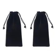 2 Pcs Jewelry Pouches Watch Storage Bags Man Small Drawstring Cute