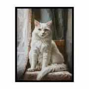 Cat `0 Framed Print Fine Art Poster Print