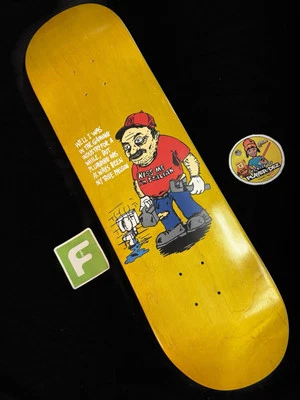 RARE Experimental FOS Super Mario Bros Skateboard Deck Heroin Pragmatic Prints