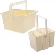2Pcs Paint Brush Cleaner Detachable Portable Wash Bucket for Quick and Neat Brush Cleaning Lightweight Design for for Artists and Painters