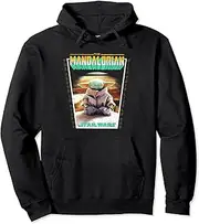 [STAR WARS] The Mandalorian Grogu Meditating Poster Pullover Hoodie