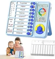 Visual Timer for Classrooms - Daily Checklist | Visueller Timer for Homeschool Home Classroom for Toddler-Toddler-Basin Studies | Checklist