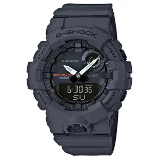 【CASIO】G-SHOCK 城市運動系列霧面藍芽錶-灰(GBA-800-8A)