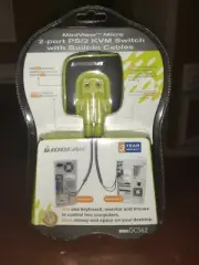 Iogear Micro 2-port Ps/2 KVM switch With Built In Cables
