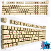 104Pcs Sand Camel Tan Full Size Key PBT Double Shot Keycaps Mechanical Keyboard