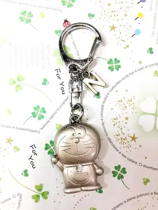 【震撼精品百貨】Doraemon_哆啦A夢~Doraemon鑰匙鎖圈-英文字母N#10723