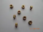 BRASS HEAVY HEX NUTS. 7/16-14 , 8 PCS. NEW