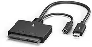 Angel Bird USB 3 to SATA Adapter for Internal SSD and Hard Disk Drive – Black (Trim Support | Apple MacBook's, PC, Laptops etc.) – C/SATA