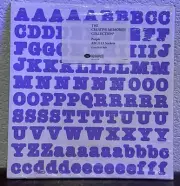 NEW Creative Memories - ABC/123 Stickers - BOLD Style - 5 Sets PURPLE