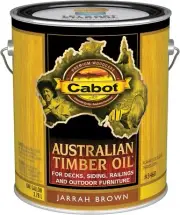 Cabot Australian Timber Oil Wood Stain and Protector, Jarrah Brown, 1 Gallon