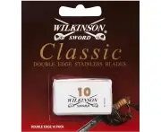 Gillette Wilkinson Sword Double Edge Razor Blades Stainless 10 Pack