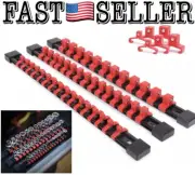 Makitoyo ABS Socket Storage Rail Set, 1/4", 3/8", 1/2" - Drive Socket Clip Rail