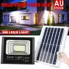 300 LED Solar Street Flood Light Remote Outdoor Garden Security Lamp Waterproof