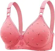 [Generic] High Support Bras for Women Adjustable Strap Full Coverage Up Bras Comfortable No Underwire Wireless Bras Molded Cup Sports Bra