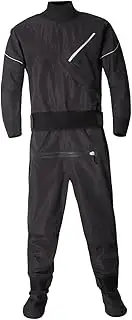 Dickly Kayak Dry Suit for Men Dry Clothes with Latex Gasket Dry Diving Suit Water-Proof Clothing for Swiming Drift Paddle Boarding