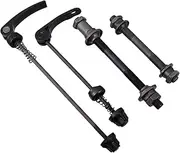 SUPVOX 1 Set Bike Quick Release Skewer Axle Wheel Hub Hollow Shaft Set for Front and Rear Tool Strong Metal for Easy Bike Repair