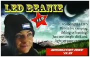5 LED LIGHT BEANIE BLACK CLOTHING CARAVAN FISHING HATS CAP HEADWEAR BOAT PARTS