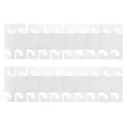 200 Pcs Aircraft Hole Hook Multipurpose Wall Hooks Removable Transparent