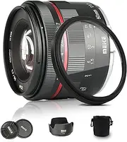 Meike 50mm F1.7 Full Frame Manual Focus Large Aperture Lens for Sony E-Mount Cameras A7III A9 A7RIII NEX 3 NEX 3N NEX 5 NEX 5T NEX 5R NEX 6 7 A5000 A5100 A6000 A6100 A6300 A6500