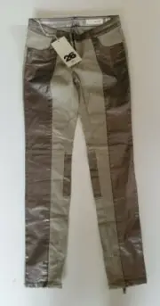 SASS & BUDE Womens Beige/Bronze Wintergate Stretch Jeans Size 26 BNWT