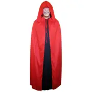 Red Cloak with Large Hood ~ HALLOWEEN VAMPIRE MEDIEVAL RENAISSANCE COSTUME CAPE