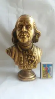 Benjamin Franklin bust (statue) H=19cm