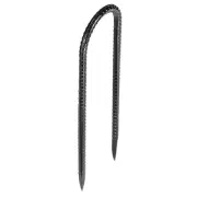 254 mm 12 Pack Rebar Stakes Heavy Duty U Shape Galvanized Ground Anchors