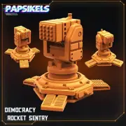 Democracy Rocket Sentry | Hell Jumpers | 32mm scale | Papsikels