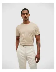 [Politix] Slim Travel Tee in Light Tan
