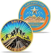 Employee Appreciation Coins for Team Spirit Gifts, Inspirational Challenge Coin for Women Men Employees,Corporation Team Positive Affirmation Chips Adults for Coworkers Member Student
