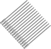 uxcell 15Pcs T15 Torx Head Screwdriver Bit S2 Steel Magnetic Screw Drive Drill Bit 6" Long 1/4 Inch Hex Shank