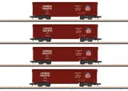 Marklin MN82497 Union Pacific Box Wagon Set (4) Z Scale