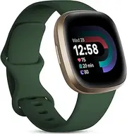 Odbeai Compatible with Fitbit Sense Bands/Versa 3 Bands Women Men, Soft Durable Replacement Wristbands Sport Band Strap Accessories for Versa 3/ Sense Smart Watch Small Large