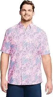 [IZOD] Men's Big and Tall Saltwater Dockside Short Sleeve Button Down Shirt