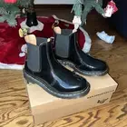 Doc Martens Women’s 2976 Chelsea Boots size 7 Black pull on boots with Box