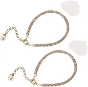 [VALICLUD] Rhinestone High Heel Straps Anklet High Heel Foot Jewelry High Heel Shoe Jewelry Boho Foot Jewelry Ankle Straps for Heels Tassel Shoe Chain ’ Ankle Chain Pearl Golden